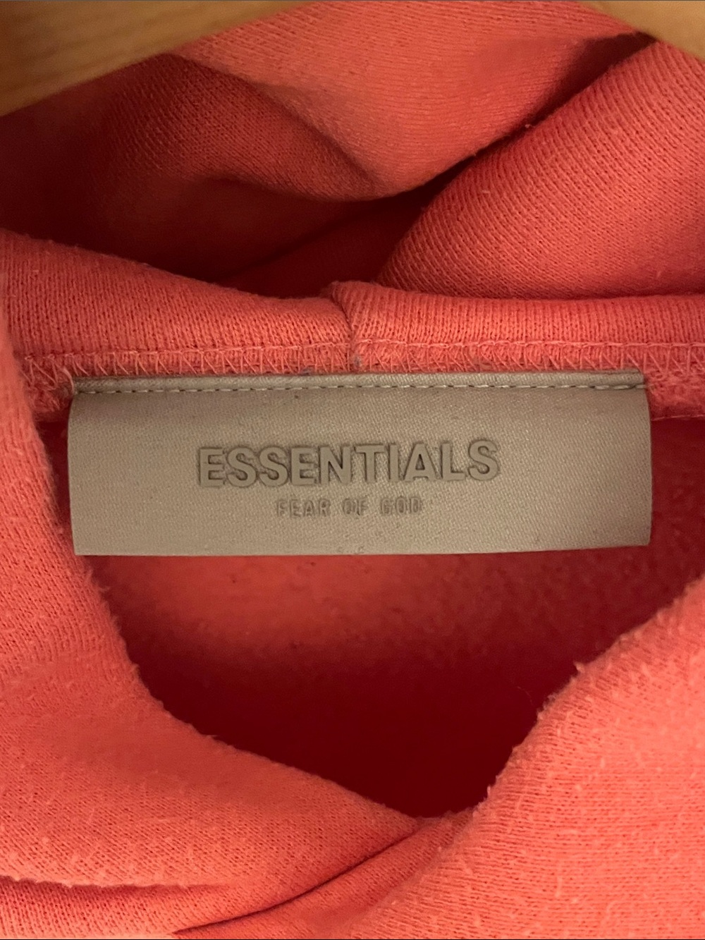 Essentials Fear of God Coral Crewneck Hoodie with Subtle Logo - Picture 8 of 12